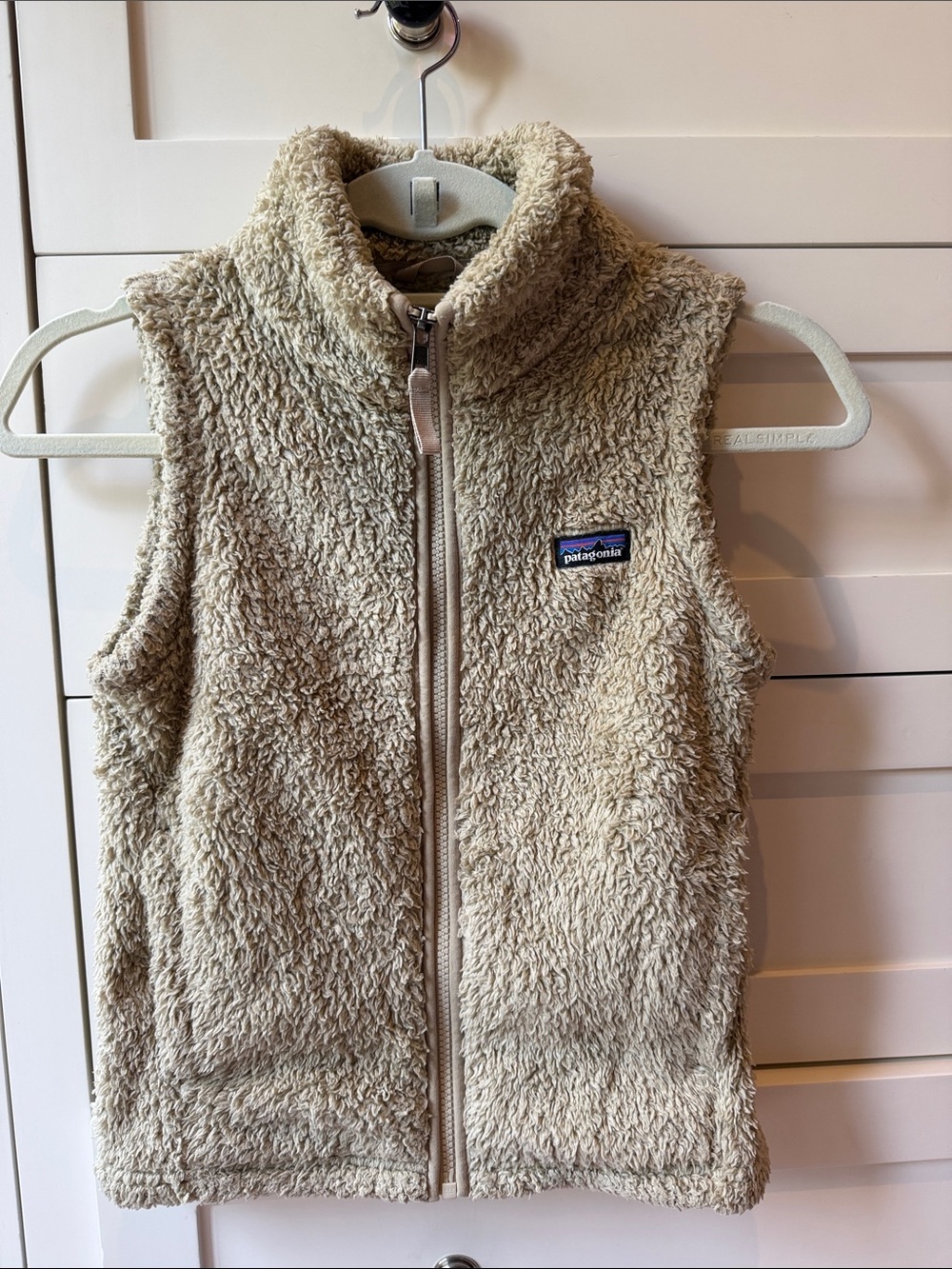 Patagonia Kids Cream Sherpa Fleece Vest